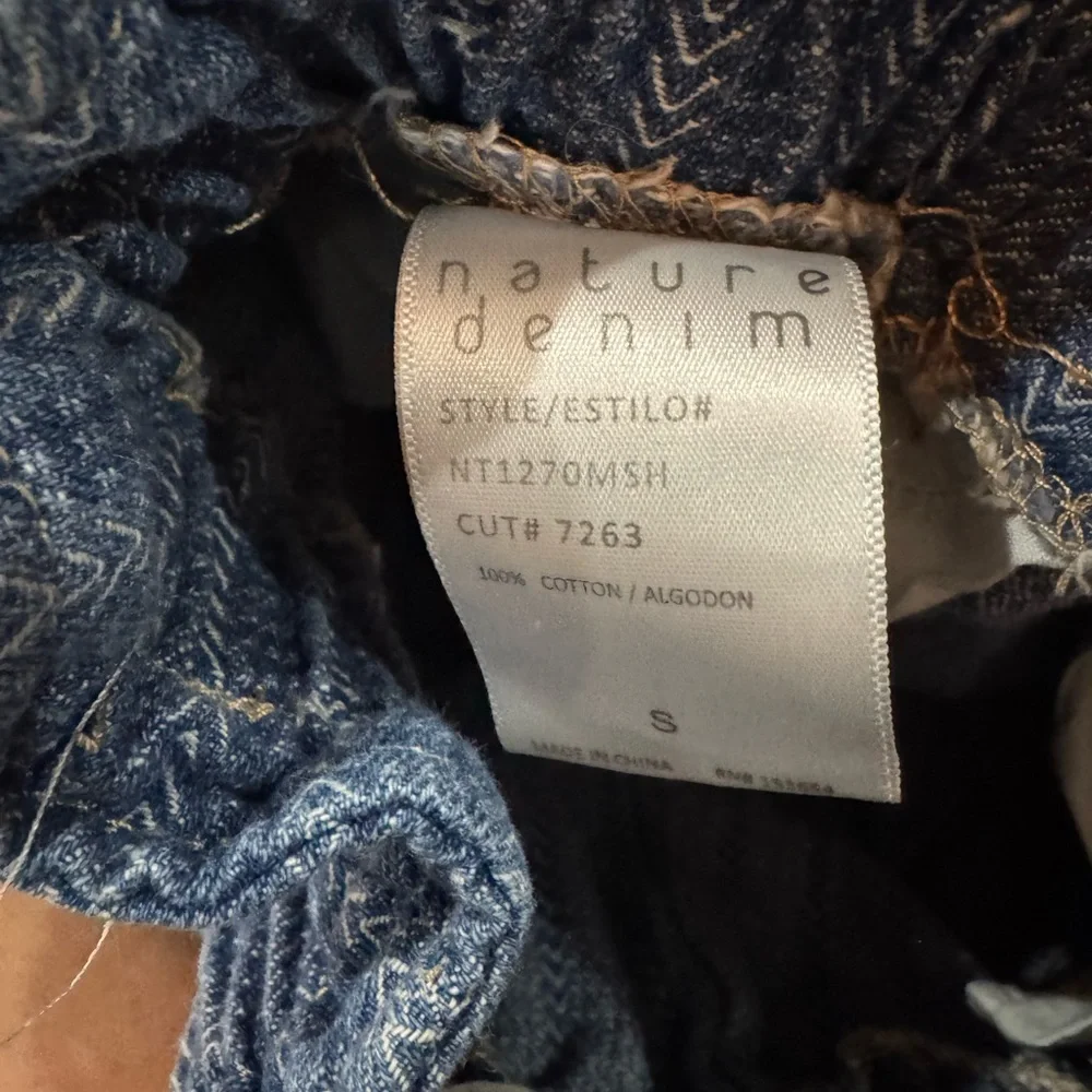 Nature Denim High Waisted Shorts Women’s Size Small 100‎ Percent Cotton EUC